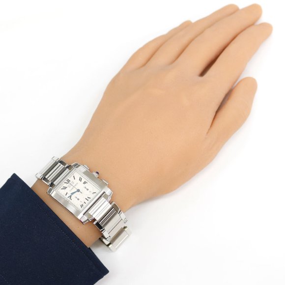 Cartier Tank Francaise Watch, Stainless Steel 2653 Quartz Men's CARTIER - Picture 2 of 10